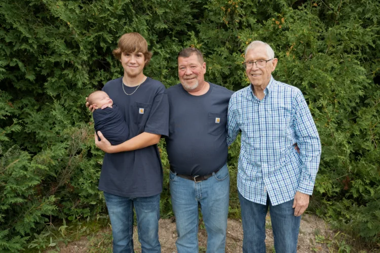 Four generations of Cook family